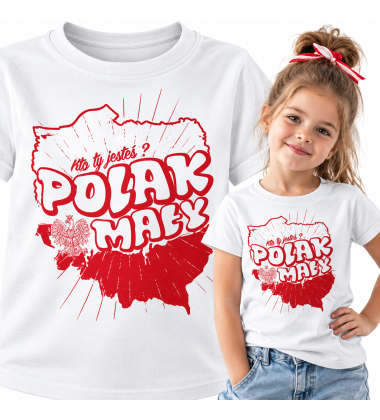 koszulka Patriotyczna  dziecięca  POLAK MAŁY